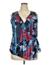 INC International Concepts Blue Sleeveless Blouse Size XXL - photo 1
