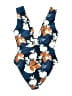 Cupshe Floral Blue One Piece Swimsuit Size L - photo 2