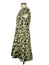 J.Crew 100% Polyester Print Yellow Casual Dress Size 8 - photo 5