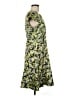 J.Crew 100% Polyester Print Yellow Casual Dress Size 8 - photo 4