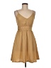 Shein 100% Polyester Solid Tan Cocktail Dress Size 6 - photo 1