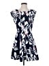 Robbie Bee Print Blue Casual Dress Size S - photo 1