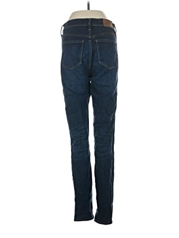Madewell Tall 9" Mid-Rise Skinny Jeans in Larkspur Wash: TENCEL&trade; Denim Edition (view 2)