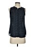 Banana Republic 100% Polyester Polka Dots Black Sleeveless Blouse Size 0 - photo 1