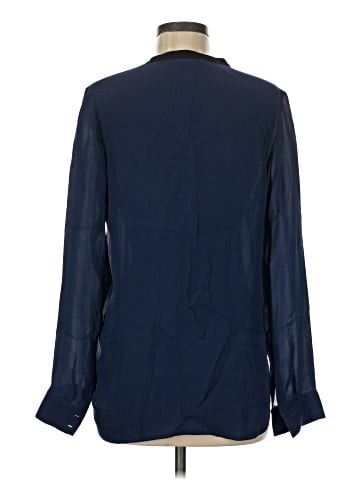 Vince. Long Sleeve Silk Top (view 2)