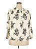 Lane Bryant 100% Rayon Ivory 3/4 Sleeve Blouse Size 18 - photo 1