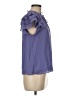 1.State 100% Polyester Purple Short Sleeve Blouse Size M - photo 4