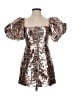 Rhode Metallic Silver Cocktail Dress Size 4 - photo 1
