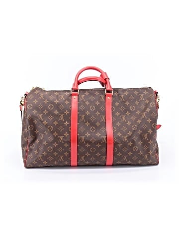 Louis Vuitton Coquelicot Monogram Canvas Keepall Bandouliere 50 Bag (view 1)