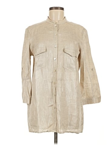 Louben 3/4 Sleeve Button-Down Shirt (view 1)
