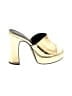 Wild Pair Metallic Gold Heels Size 7 - photo 1