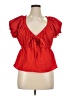 Sienna Sky Red Short Sleeve Blouse Size XL - photo 1