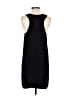 Tildon 100% Polyester Solid Black Casual Dress Size S - photo 2