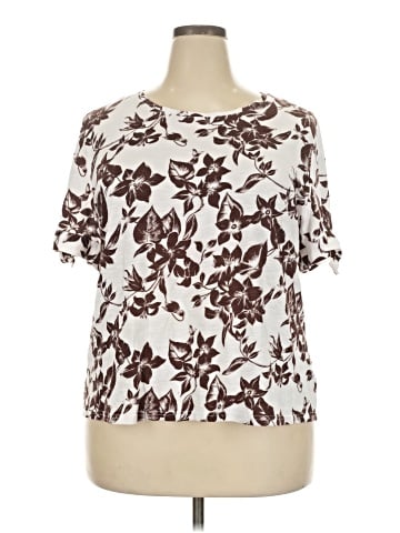 Liz Claiborne Short Sleeve Blouse (view 1)