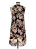Leith 100% Polyester Floral Black Casual Dress Size S - photo 2