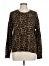 MICHAEL Michael Kors Animal Print Brown Pullover Sweater Size L - photo 1