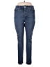 Seven7 Solid Blue Jeans Size 14 - photo 1