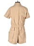 Elan 100% Cotton Solid Tan Romper Size M - photo 2