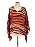Dana Buchman 100% Polyester Orange Poncho Size L - photo 1