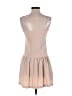 N/Nicholas 100% Polyester Solid Tan Ivory Casual Dress Size 0 - photo 2