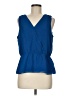 Banana Republic 100% Polyester Blue Sleeveless Blouse Size M - photo 1