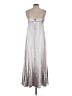 Rebecca Taylor 100% Polyester Metallic Silver Cocktail Dress Size 4 - photo 2