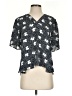 CAbi 100% Polyester Polka Dots Black Short Sleeve Blouse Size S - photo 1