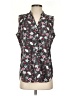 CAbi 100% Polyester Floral Black Sleeveless Blouse Size S - photo 1