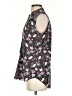 CAbi 100% Polyester Floral Black Sleeveless Blouse Size S - photo 5