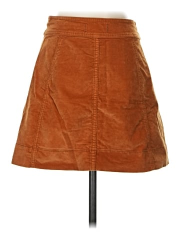 Madewell Velveteen A-Line Mini Skirt: Button-Front Edition (view 2)