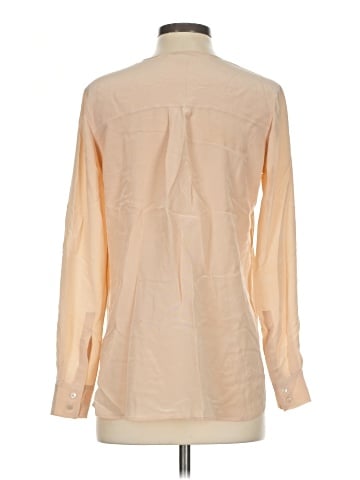 Vince. Long Sleeve Silk Top (view 2)