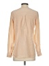 Vince. 100% Silk Tan Long Sleeve Silk Top Size 2 - photo 2