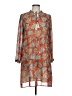THML 100% Polyester Paisley Orange Casual Dress Size L - photo 1