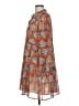 THML 100% Polyester Paisley Orange Casual Dress Size L - photo 5