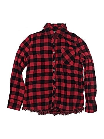 Justice Long Sleeve Button-Down Shirt (view 1)