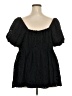 Torrid Black Short Sleeve Blouse Size 4X (estimated) - photo 2