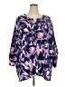 Catherines 100% Polyester Purple 3/4 Sleeve Blouse Size 5X - photo 1
