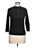 Chaps 100% Cotton Black Long Sleeve Blouse Size L - photo 1