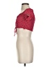 Privacy Please Red Short Sleeve Blouse Size S - photo 5