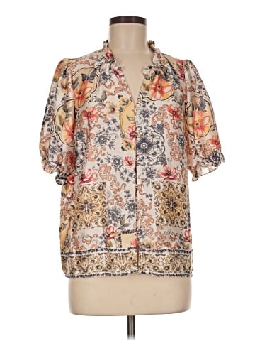 Badgley Mischka Short Sleeve Blouse (view 1)