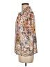 Badgley Mischka Floral Ivory Short Sleeve Blouse Size M - photo 5