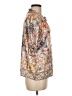 Badgley Mischka Floral Ivory Short Sleeve Blouse Size M - photo 4