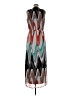 Karin Stevens 100% Polyester Chevron-herringbone Gray Cocktail Dress Size 8 - photo 2