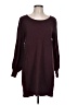 Max Studio Solid Burgundy Casual Dress Size L - photo 1