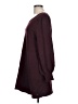 Max Studio Solid Burgundy Casual Dress Size L - photo 5