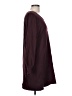 Max Studio Solid Burgundy Casual Dress Size L - photo 4