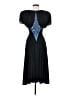 Casadei 100% Polyester Solid Black Cocktail Dress Size 4 - photo 1