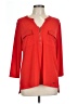 Ellen Tracy Red 3/4 Sleeve Blouse Size L - photo 1