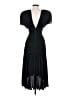 Casadei 100% Polyester Solid Black Cocktail Dress Size 4 - photo 2