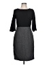 Tahari Chevron-herringbone Gray Casual Dress Size L (estimated) - photo 1